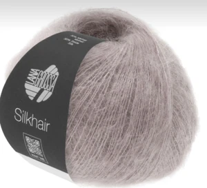 (kg/298€) Silkhair Lana Grossa 25g Fb. 35 taupe Kid Mohair Seide PORTOFREI - Bild 1 von 1