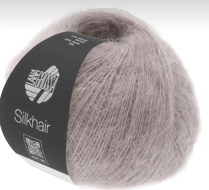 (kg/298€) Silkhair Lana Grossa 2x25g Fb. 35 taupe Kid Mohair Seide PORTOFREI - Bild 1 von 1