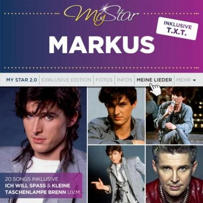 Markus CD My Star Best Of Hits Ich Will Spaß T.X.T 20 Erfolge 80er NDW Pop Neu - Bild 1 von 2