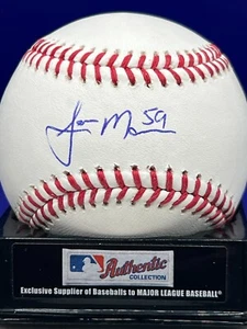 SEAN MANAEA NEW YORK METS SIGNED OML BASEBALL - Picture 1 of 1
