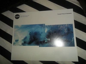 1997 NASA ISS EarthKAM FOREST FIRES IN SUMATRA POSTER PRINT 8" X 10" VG ! - Bild 1 von 3