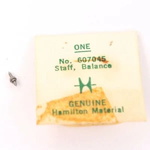 HAMILTON 16 size BALANCE STAFF No. 607045 POCKET WATCH - BV460 - Picture 1 of 2