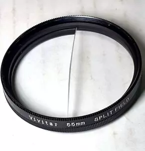 55mm Split Field +1 strength diopter Two Field Special Effects Lens Filter Japan - Picture 1 of 10