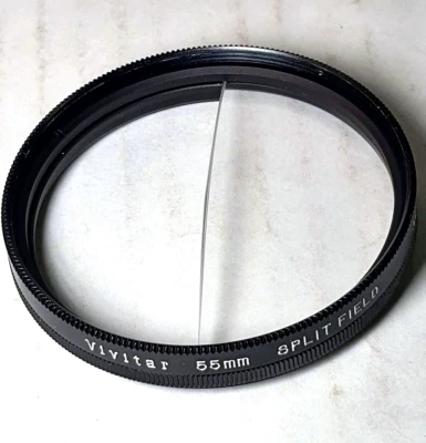 55mm Split Field +1 strength diopter Two Field Special Effects Lens Filter Japan - Image 1 of 4