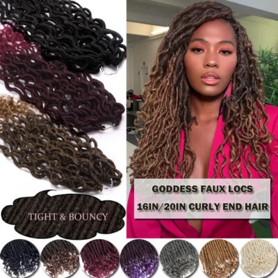 100% натуральные искусственные локоны Twist Goddess вьющиеся концы крючком коса наращивание волос сделано в США - Изображение 1 из 4