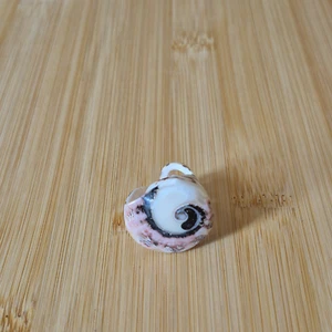 Anello conchiglia vintage fatto a mano conchiglia spirale unica spiaggia surf gioielli - Foto 1 di 10