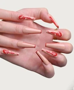 false nails full cover long - Picture 1 of 3