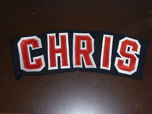 1980'S MIKE CHRIS S.F. GIANTS GAME WORN USED NAME PLATE OFF JERSEY. - Picture 1 of 1