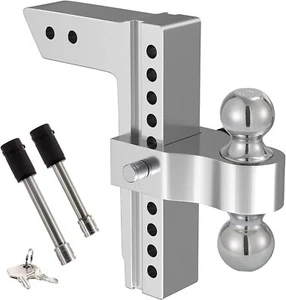 Enganche de remolque ajustable se adapta a cerraduras de acero inoxidable de 2,5"" receptor de 10"" caída/ascenso - Imagen 1 de 7