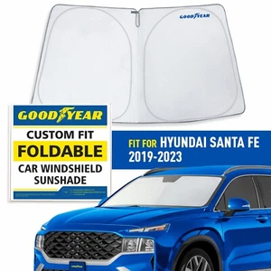 Front Auto Windshield Cover Car Windshield Sun Shade for 19-23 Hyundai Santa Fe - Foto 1 di 8