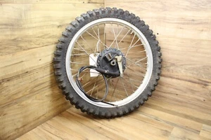 1978 78 Honda XR75 XR 75 Front Wheel Rim Silver 17" w Tire 2/75-17 w Drum - Picture 1 of 14