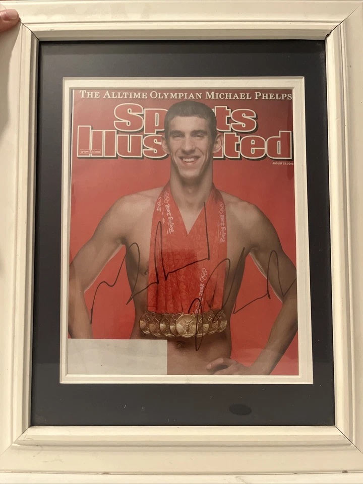Michael Phelps Autographed  Sports Illustrated Full Magazine - Image 1 of 1