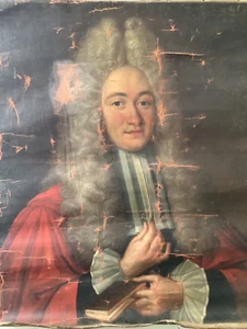 17th NICOLAS DE LARGILLIERE - Baroque Old Master Oil - Portrait of Magistrate - Picture 1 of 12