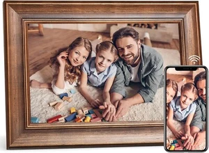 10-Inch Digital Smart Picture Frame with WiFi, HD IPS Screen, 16GB Storage - Picture 1 of 6