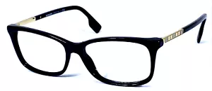 BURBERRY B2337 3001 Italy Black/Gold Polish Eyeglasses Frame 54-15-140 - Picture 1 of 11
