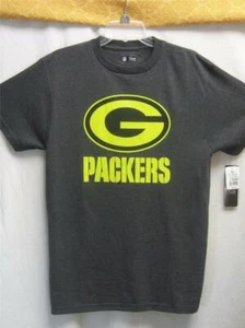 Green Bay Packers SHIRT Neon G Logo GRAY Mens MEDIUM Lime Green NFL Football NWT - Picture 1 of 2