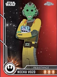 [DIGITAL] Topps Star Wars - Neeku Vozo - Chrome 23 W1 - Red Base - Picture 1 of 1