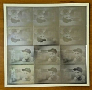 Lou Gehrig foglio non tagliato di 12 carte olografiche - Foto 1 di 5