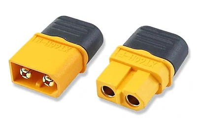 ✅XT60 XT60H Original Amass Gold Stecker Buchse mit Kappe Paar oder Einzeln Lipo - Bild 1 von 4