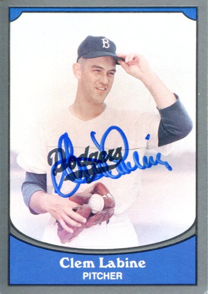 Clem Labine Autographed 1990 Pacific Card - Image 1 of 1
