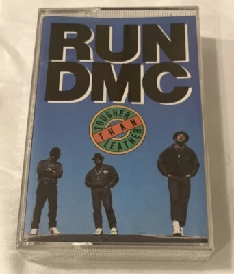 RUN DMC "Tougher Than Leather" SEALED 1988 Old Stock CASSETTE Tape RAP HipHop Foto 1 de 3