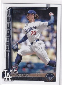 2025 Topps MLB Baseball Series 1 No. 204 Justin Wrobleski Dodgers - Picture 1 of 2