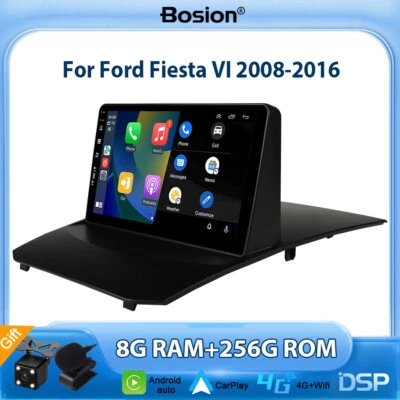 9'' Autoradio Für Ford Fiesta 2008-2016 Android 13 GPS Stereo IPS CarPlay 8+256G - Bild 1 von 4