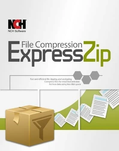 Express Zip  File Archive Compression RAR ZIP UNZIP Software NCH Software - Image 1 of 1