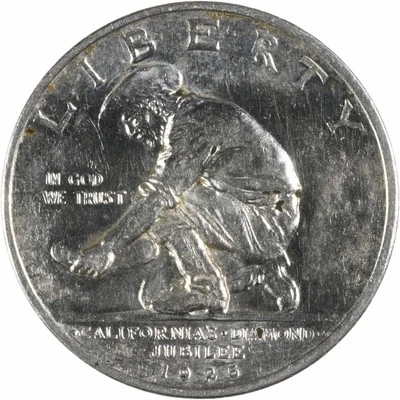 California Commemorative Silver Half Dollar 1925-S AU Uncertified #416 - Image 1 of 2