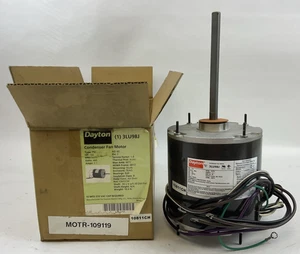 DAYTON 3LU98J CONDENSER FAN MOTOR 1/2HP 460V 1075RPM 2.1AMP 60HZ 1PH - Picture 1 of 8
