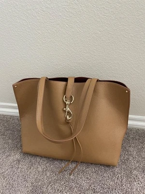 Bolso de Mano Rebecca Minkoff Mujer Megan Trabajo Grande Cuero - Algas Paladio Foto 1 de 3