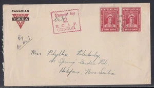 Newfoundland - Jul 1943 St. John's, NL Censored Airmail Cover to Nova Scotia - Imagen 1 de 1