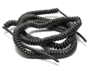 Whitney Blake 4-4007-00-91 23AWG 3-Conductor Neoprene Coil Cable, 4-20ft - Picture 1 of 2