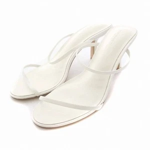 TONY BIANCO CAMILLE DOUBLE STRAP SANDAL MULE 5 22cm (8.66 in) WHITE DK Used 04eb - Picture 1 of 8