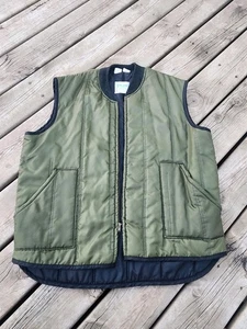 Vintage Walls Zero-Zone Vest Mens XL Green Insulated Workwear Made USA 70s 80s - Picture 1 of 9