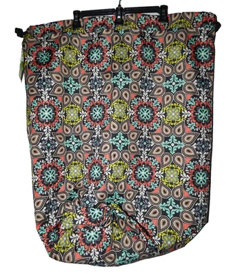 Vera Bradley SIERRA  Laundry Bag Adjustable Strap ZIP POCKET LARGE DUFFLE NEW  - Image 1 of 4