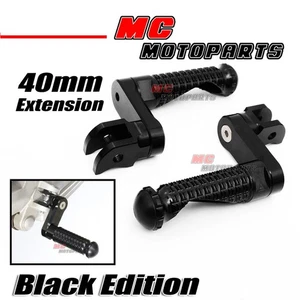 estriberas Black Rider 40 mm extendidas para CBR1000RA 17 18 19 20 21 22 23 - Imagen 1 de 5