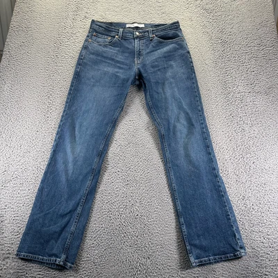 Signature by Levi Strauss S61 Jeans Mens 30x32 Blue Denim Straight Relaxed Fit - Image 1 of 4