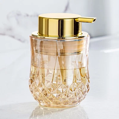 Gold Foaming Soap Dispenser, Bathroom Hand Foam Soap Dispensers,Glass Refillable - Image 1 of 4