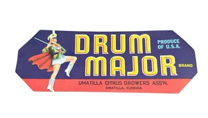 Trommel Major Umatilla Florida Zitruszüchter Vintage Obstkiste Etikett Kunstdruck - Bild 1 von 4