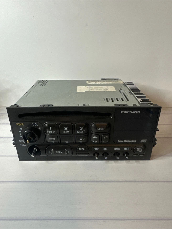 Rádio carro 95-02 Chevy GM Delco S10 - CD player 3,5 mm - Imagem 1 de 2