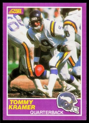 Tommy Kramer, 1989 Score Supplemental, #364S, Minnesota Vikings, - Imagem 1 de 2