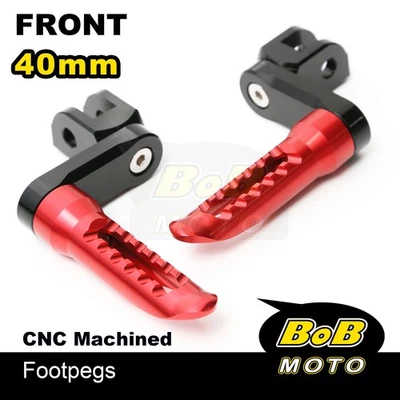 BOB 40mm Lower Rider Footpegs RED For Honda NC700 S/X 12 13 14 15 16 - Изображение 1 из 4