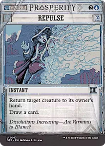 Escaparate de noticias de última hora Repulse 0013 Outlaws of Thunder Junction Magic The Gathering poco común - Imagen 1 de 1