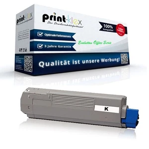 Black Rigenerate Cartuccia Toner Per OKI C-612N BK Laser Cartuccia XXL - Foto 1 di 11