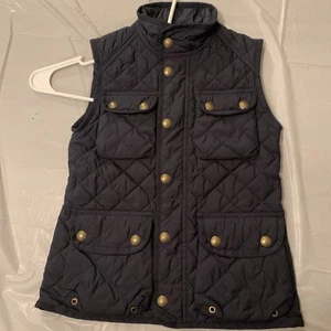 Polo Ralph Lauren Youth GIRLS VEST Sz Small (7) Navy Blue (Retail $145) C5 - Picture 1 of 11