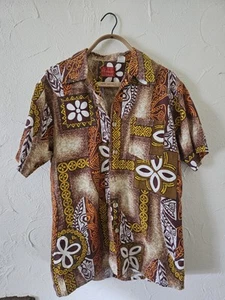 Sears camicia tiki hawaiana uomo vintage anni 60 dalla S dalla 15 alla 15,5 - Foto 1 di 7