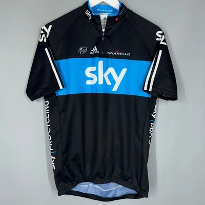 MENS SKY ADIDAS ITALY ITALIA CYCLING BICYCLE SHIRT JERSEY MAILLOT SIZE XL - Image 1 of 4