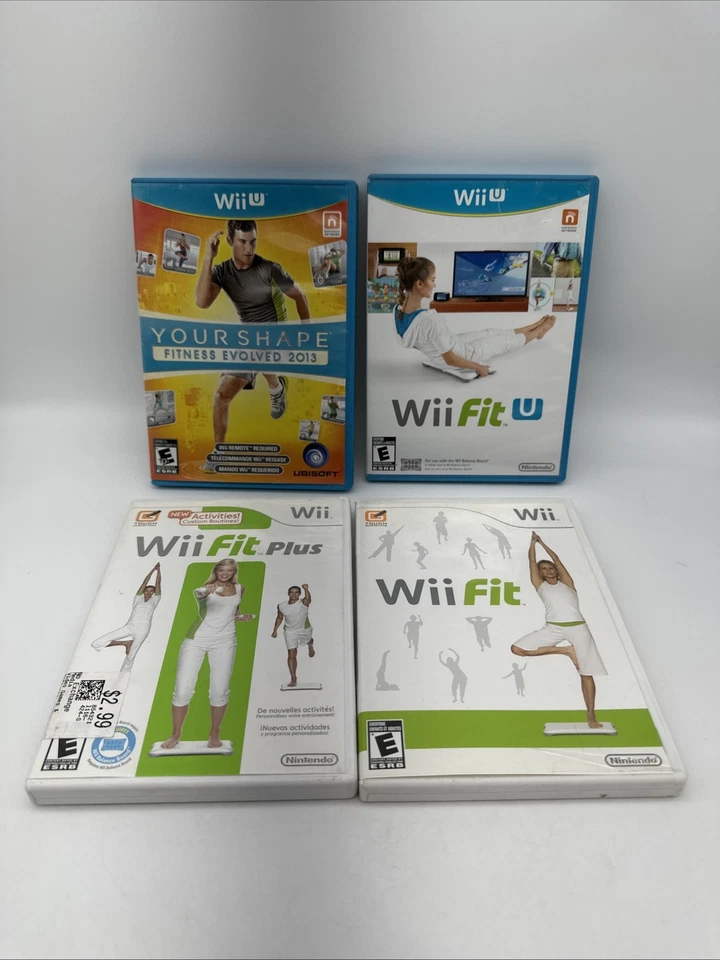 Wii Fit Trilogy Video Game Lot Nintendo Wii 3 Set & your shape fitness evolved U - Image 1 of 4