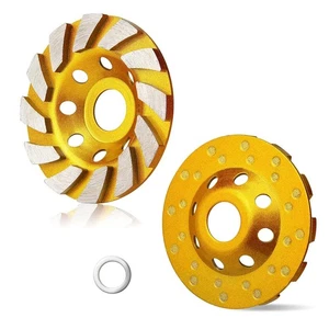 4 Inch Concrete Turbo Diamond Grinding Cup Wheel 12 Segs Heavy Duty Angle Grinde - Picture 1 of 4